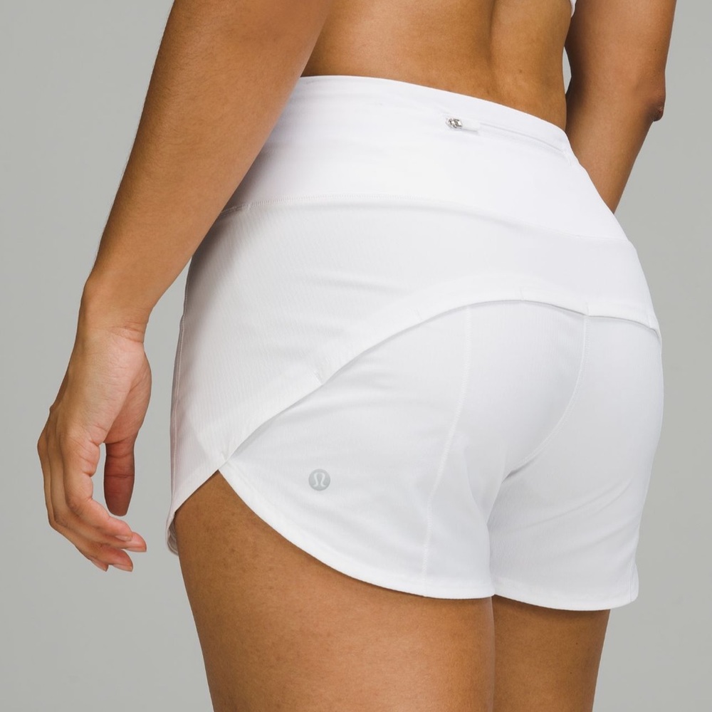 EUC lululemon Speed up shorts 4” Sz 6 white ~$68